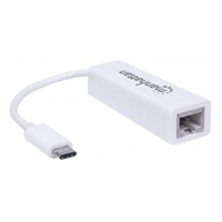 Adaptér MANHATTAN Type-C na gigabitovú sieť, USB 3.1