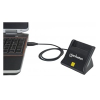 MANHATTAN Čítačka kariet/SIM, kontaktná, čierna