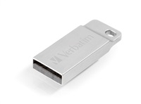 VERBATIM Flash disk 32 GB Metal Executive, USB 2.0, strieborná