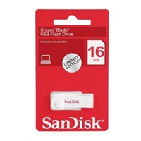 SanDisk Flash disk 16 GB Cruzer Blade, USB 2.0, biela