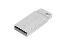 VERBATIM Flash Disk 64GB Metal Executive, USB 2.0, strieborná