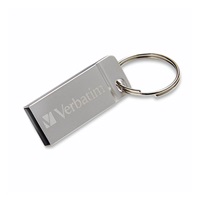 VERBATIM Flash Disk 64GB Metal Executive, USB 2.0, strieborná
