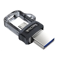 SanDisk Flash disk 256 GB Ultra, dvojitý USB disk m3.0, OTG