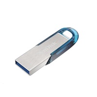 SanDisk Flash Disk 128 GB Ultra Flair, USB 3.0, tropická modrá