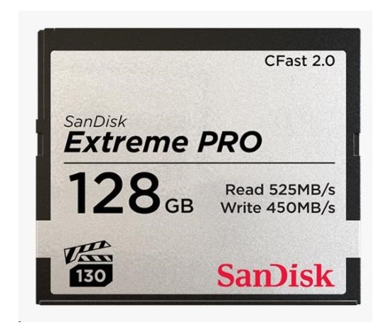 SanDisk CFAST 2.0 128 GB Extreme Pro (525 MB/s VPG130)