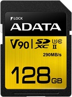 ADATA SDXC karta 128GB UHS-II U3 Class 10, Premier One (R: 290MB / W: 260MB)