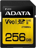 Karta ADATA SDXC 256GB Premier One UHS-II U3 Class 10 (R:275/W:155 MB/s)