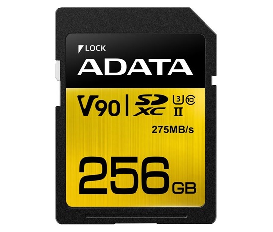 Karta ADATA SDXC 256GB Premier One UHS-II U3 Class 10 (R:275/W:155 MB/s)