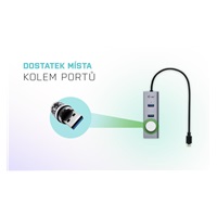 iTec USB-C Metal 4-portový HUB