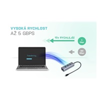 iTec USB-C Metal 4-portový HUB