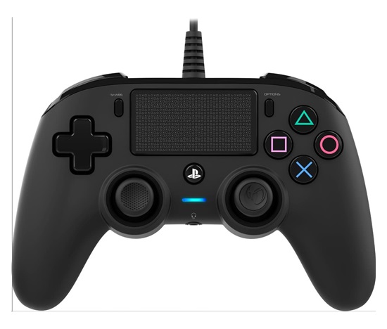Nacon Wired Compact Controller - ovladač pro PlayStation 4 - černý