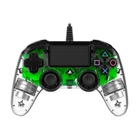 Nacon Wired Compact Controller - ovladač pro PlayStation 4 - průhledný zelený