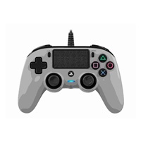 Nacon Wired Compact Controller - ovladač pro PlayStation 4 - šedý