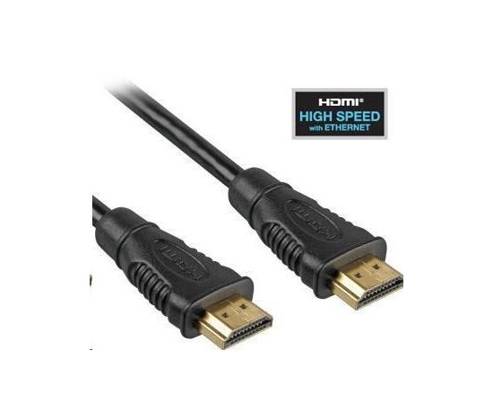 Vysokorýchlostný kábel HDMI + Ethernet PremiumCord, pozlátené konektory, 1.5m