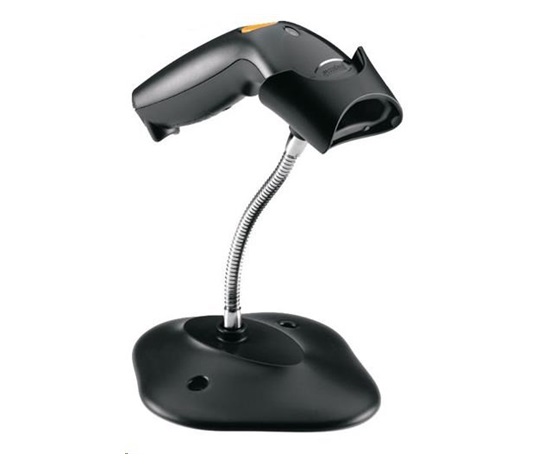 Súprava čítačky Zebra LS1203 čierna USB kábel a stojan