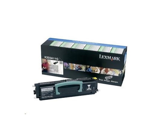 Čierny toner LEXMARK pre X203n / X204n na 2500 strán