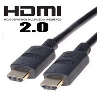 PremiumCord HDMI 2.0 Vysokorýchlostný + ethernetový kábel, pozlátené konektory, 0,5 m