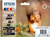 EPSON Multipack "Squirrel" 6-farebný atrament 478XL Claria Photo HD