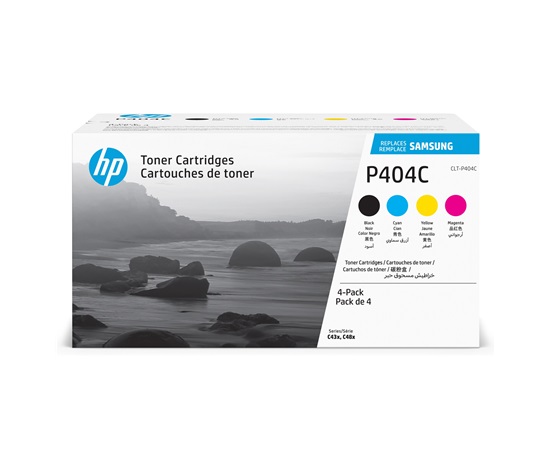 HP - Samsung CLT-P404C 4-pk CYMK Toner Crt (1,500 / 1,000 pages)