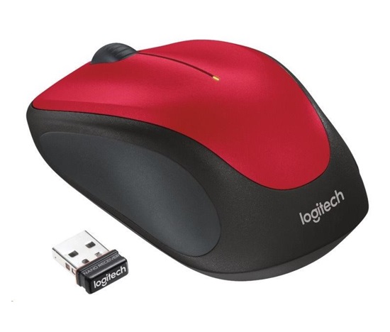 Bezdrôtová myš Logitech M235, červená