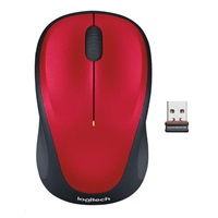 Bezdrôtová myš Logitech M235, červená