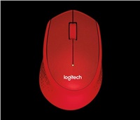 Bezdrôtová myš Logitech M330 Silent Plus, červená