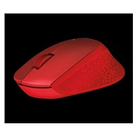 Bezdrôtová myš Logitech M330 Silent Plus, červená