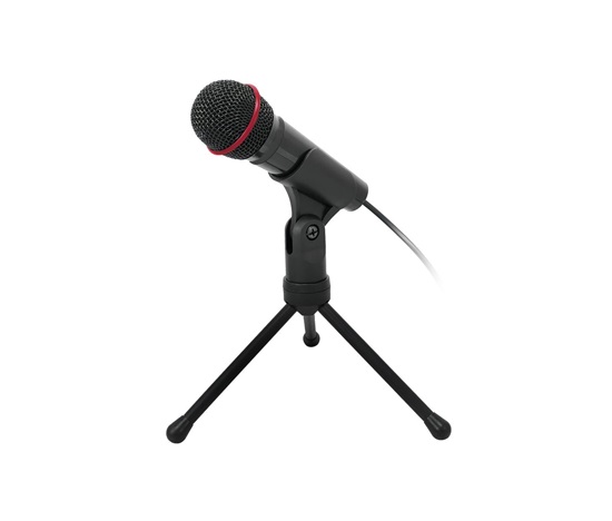 Stolný mikrofón C-TECH MIC-01, 3,5" stereo jack, 2.5m