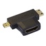 Adaptér PremiumCord HDMI na mini HDMI typu C a micro HDMI typu D