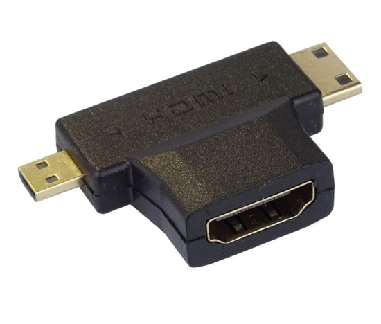 Adaptér PremiumCord HDMI na mini HDMI typu C a micro HDMI typu D