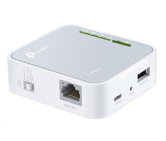 TP-Link TL-WR902AC přenosný WiFi5 router (AC750, 2,4GHz/5GHz, 1x100Mb/s LAN/WAN, 4G LTE, 1xUSB2.0)