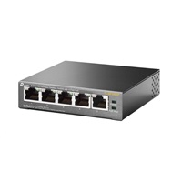 TP-Link switch TL-SF1005P (5x100Mb/s, 4xPoE+, 67W, fanless)