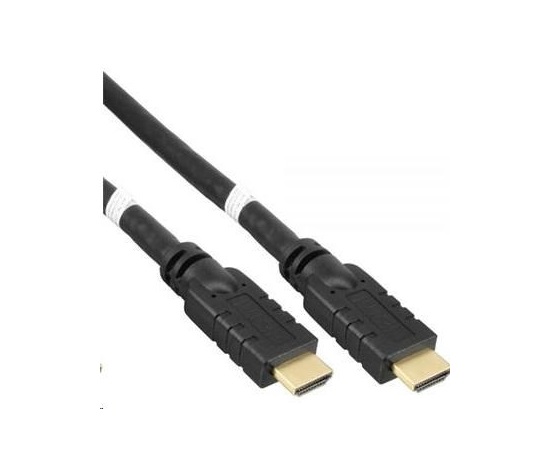 Vysokorýchlostný kábel HDMI PremiumCord s Etherom.kábel 4K@60Hz so zosilňovačom, 20 m, 3x tienenie, M/M, pozlátené konektory