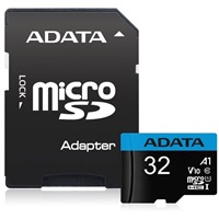 Karta ADATA MicroSDHC 32GB UHS-I Class 10, A1 + SD adaptér, Premier