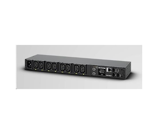 CyberPower Rack PDU, prepínané a merané, 1U, 16A, (8)C13, IEC-320 C20