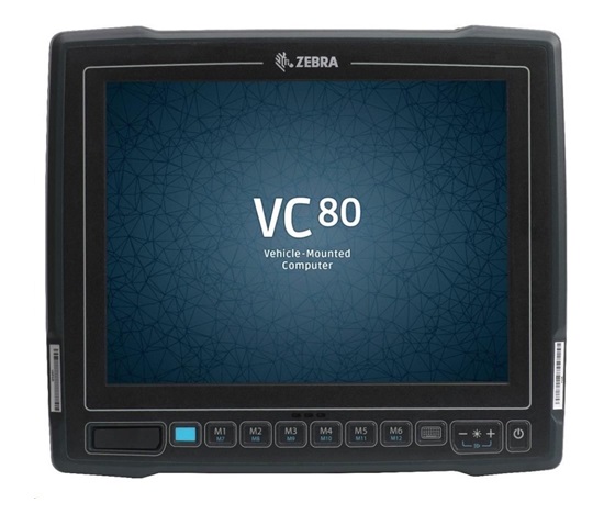 Vozíkový terminál Zebra VC80 10" STD OUT RES., PROCESOR APQ 8056, 4GB/32GB MMC (PSLC), ANDROID N AOSP, USB, RS232, BT