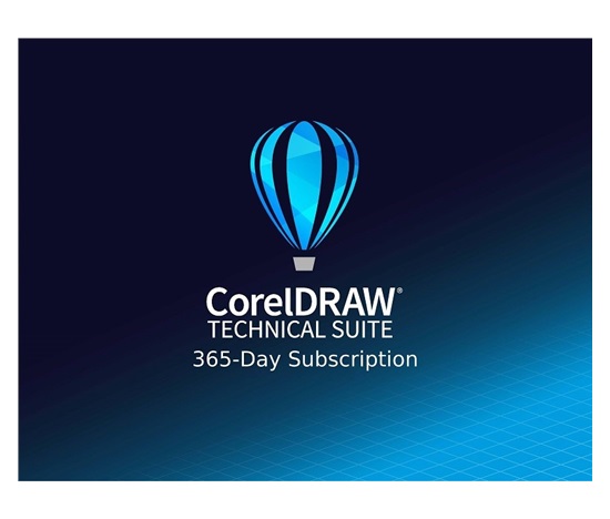 CorelDRAW Technical Suite 365-dňové predplatné. (5-50) EN/DE/FR/ES/BR/IT/CZ/PL/NL/EN