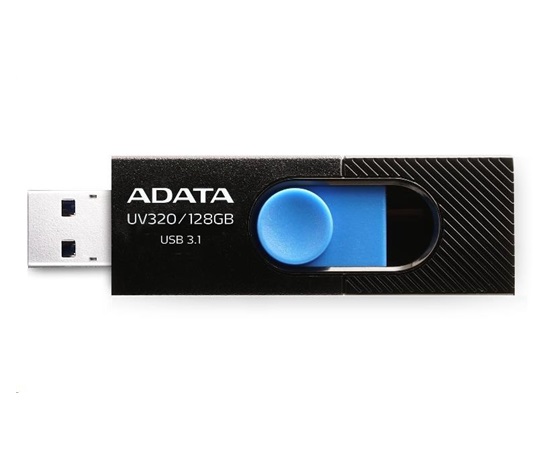 ADATA Flash disk 32GB UV320, USB 3.1 prístrojová jednotka, čierna/modrá