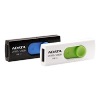 ADATA Flash Disk 64GB UV320, USB 3.1 Dash Drive, biela/zelená