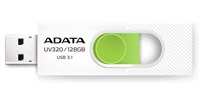 ADATA Flash disk 128 GB UV320, USB 3.1 Dash Drive, biela/zelená