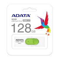 ADATA Flash disk 128 GB UV320, USB 3.1 Dash Drive, biela/zelená