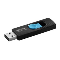 ADATA Flash Disk 64GB UV220, USB 2.0 Dash Drive, čierna/modrá