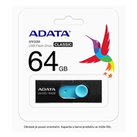ADATA Flash disk 32GB UV220, USB 2.0 Dash Drive, biela/sivá