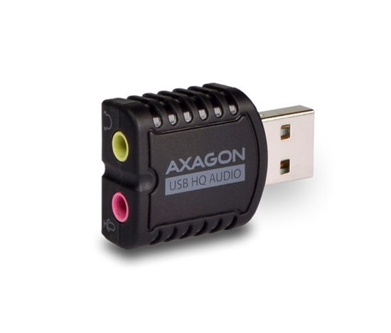 AXAGON ADA-17, USB 2.0 - externá zvuková karta HQ MINI, 96 kHz/24-bit stereo, vstup USB-A