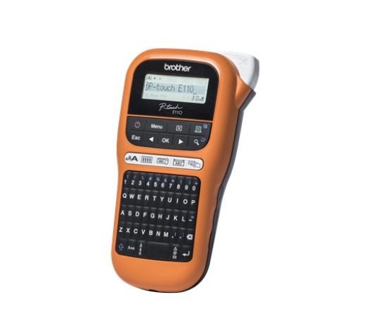 Tlačiareň štítkov BROTHER PT-E110VP - 12 mm, TZe páska - popisovač - pre elektrikárov - s puzdrom