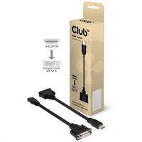 Club3D Pasívny adaptér HDMI na DVI-D s jedným prepojením (M/F), 22 cm