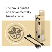 Club3D Pasívny adaptér HDMI na DVI-D s jedným prepojením (M/F), 22 cm