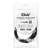 Kábel Club3D Mini DisplayPort na DisplayPort 1.2 4K60Hz UHD obojsmerný, (M/M), 2 m