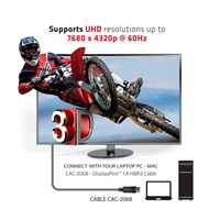 Club3D Certifikovaný DisplayPort kábel 1.4 HBR3 8K60Hz (M/M), 2m