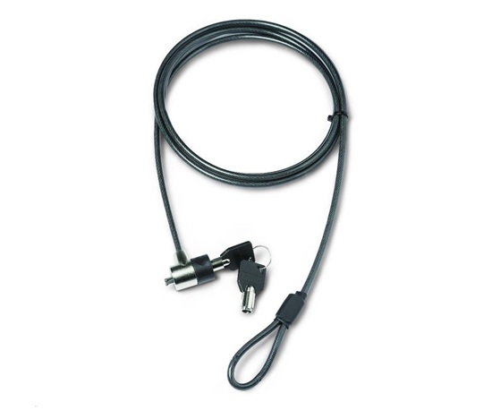 Bezpečnostný kábel DICOTA T-Lock Value, s kľúčom, štrbina 3x7 mm